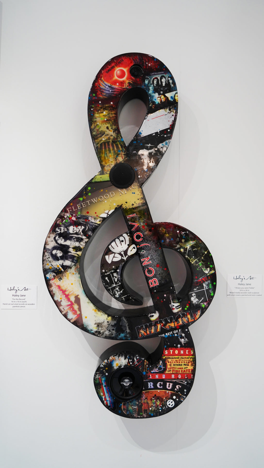 MP3 Player Wall Sculpture "I Knew you were Treble"