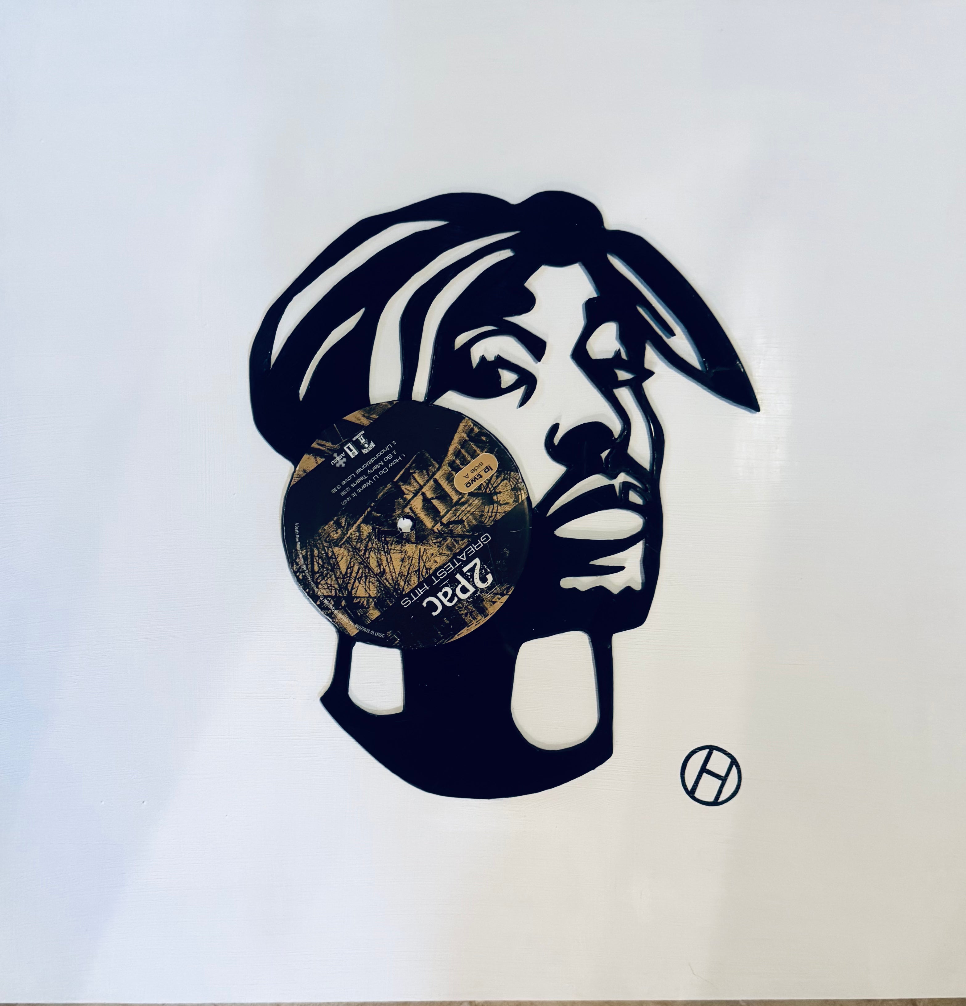Framed Vinyl Record of "Tupac"