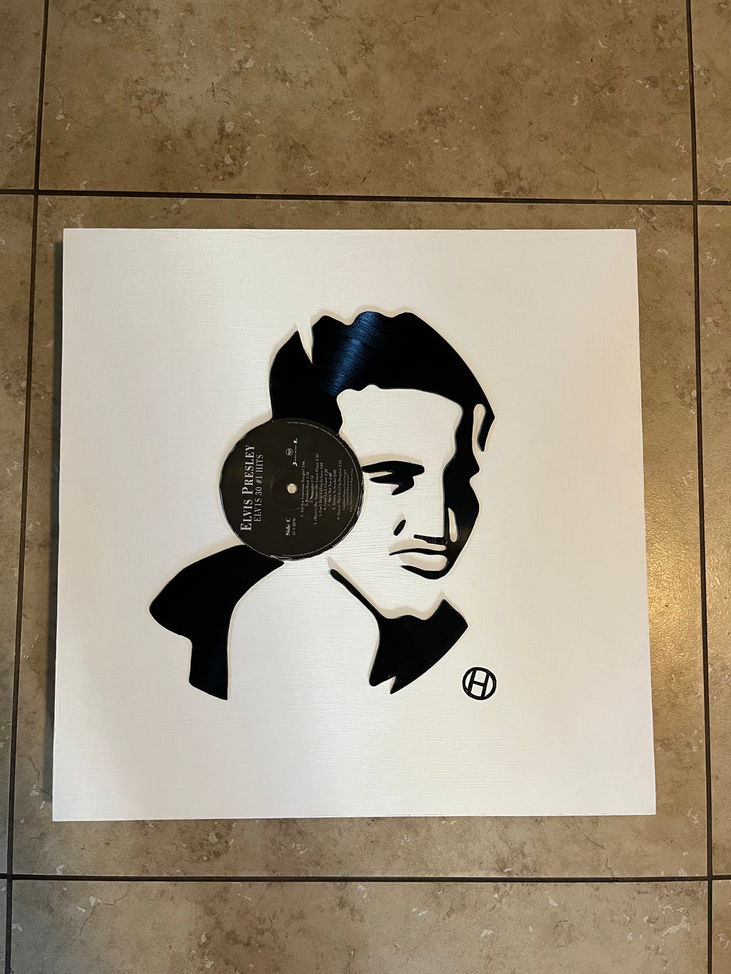 Framed Vinyl Record "Elvis Presley"