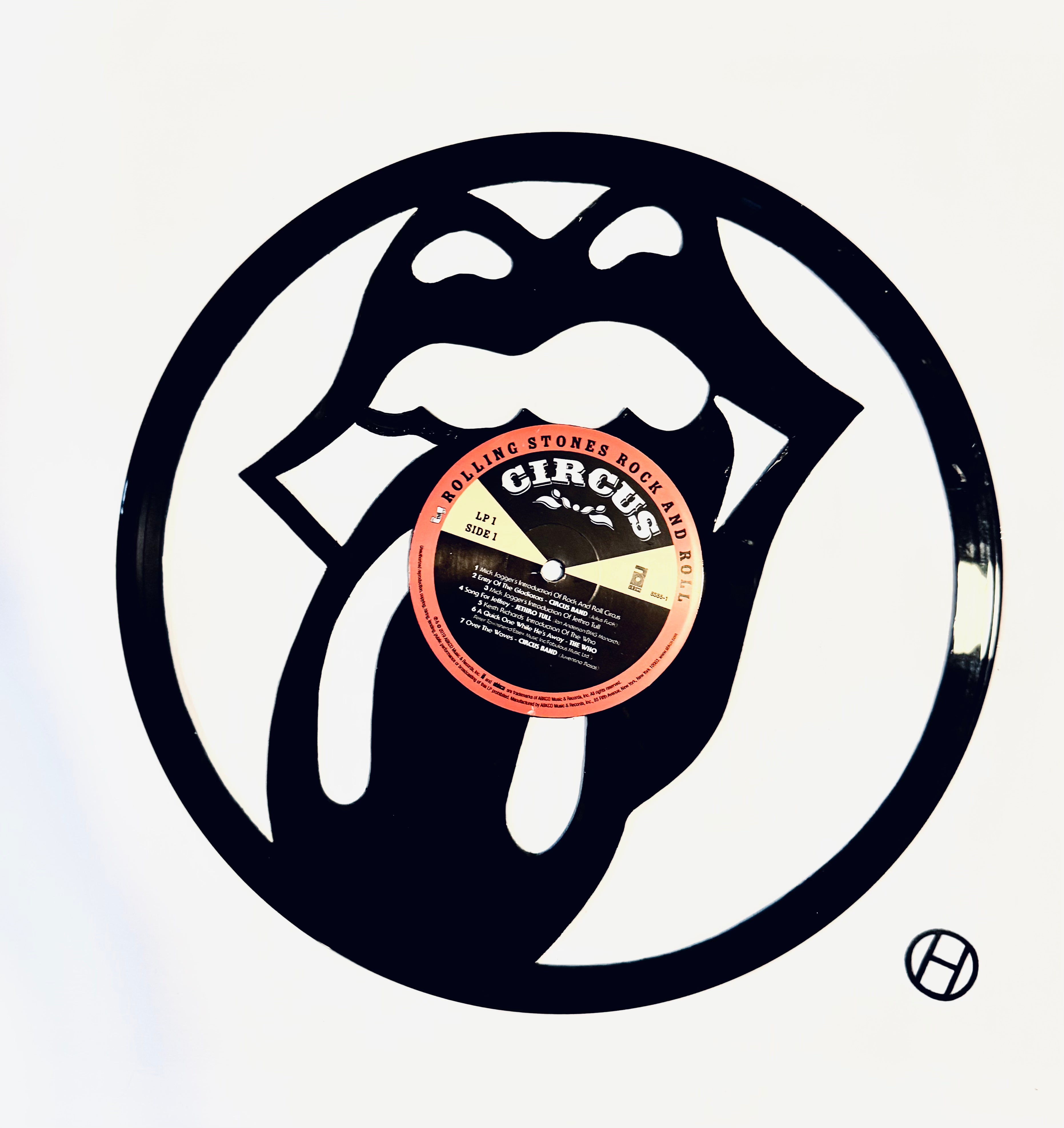 Framed Vinyl Record of "Rolling Stones"